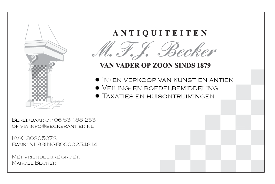 Contactgegevens M.F.J. Becker Antiquiteiten